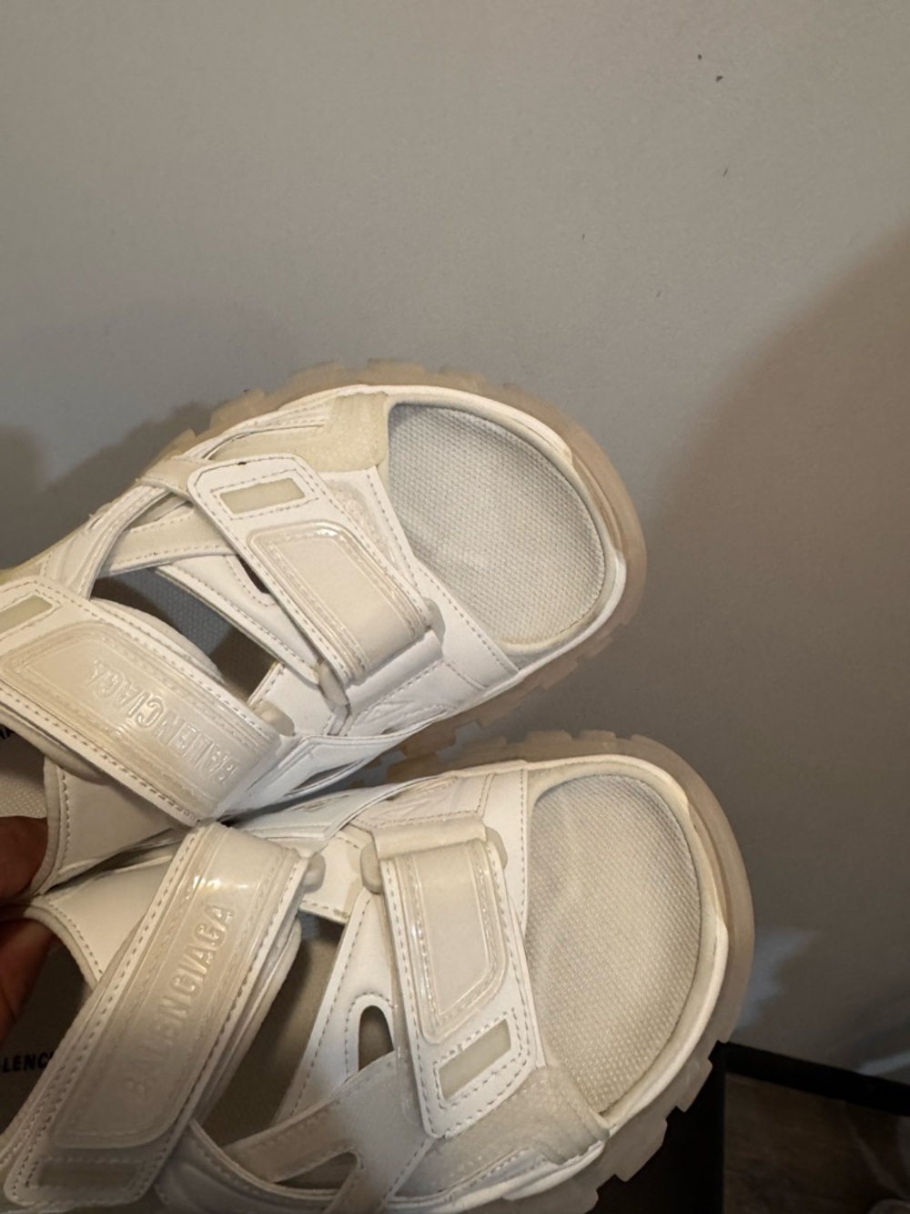 Balenciaga Track Sandals White – Size EU 40 / US 10 – Excellent Condition - Picture 6 of 10